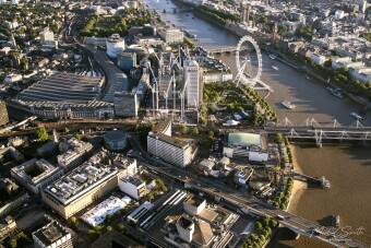 South Bank from the air